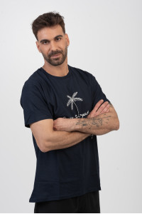 Men's T-shirt TRAX PALM TREE NAVY 45513