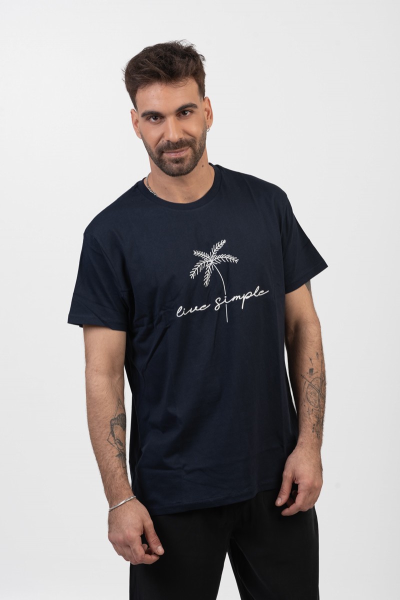 Men's T-shirt TRAX PALM TREE NAVY 45513