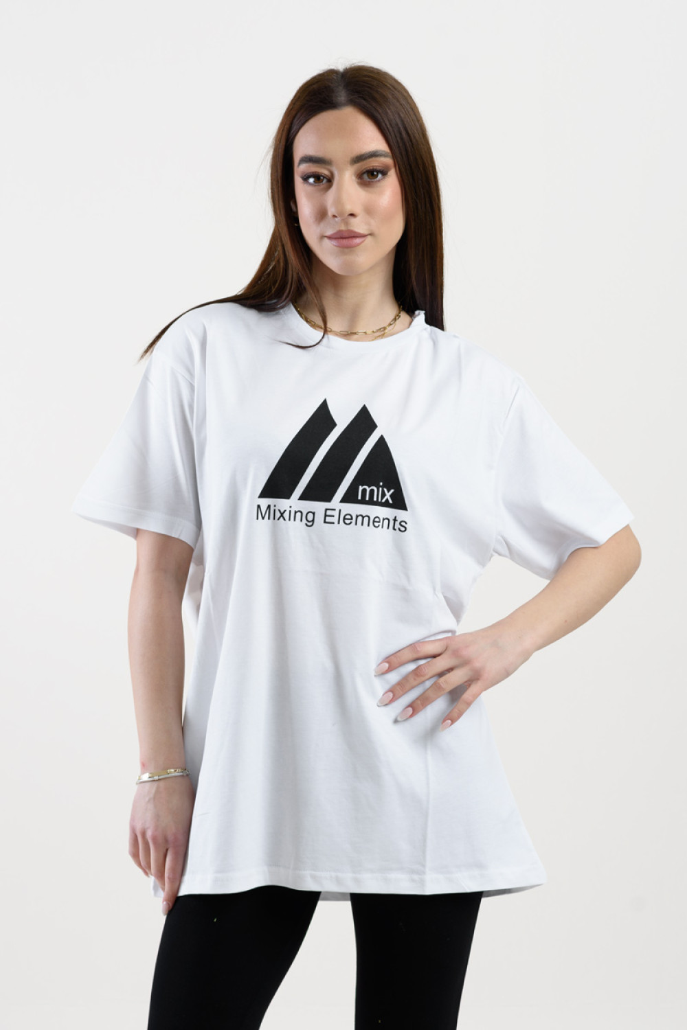 Short-sleeved blouse TRAX 47607 WHITE
