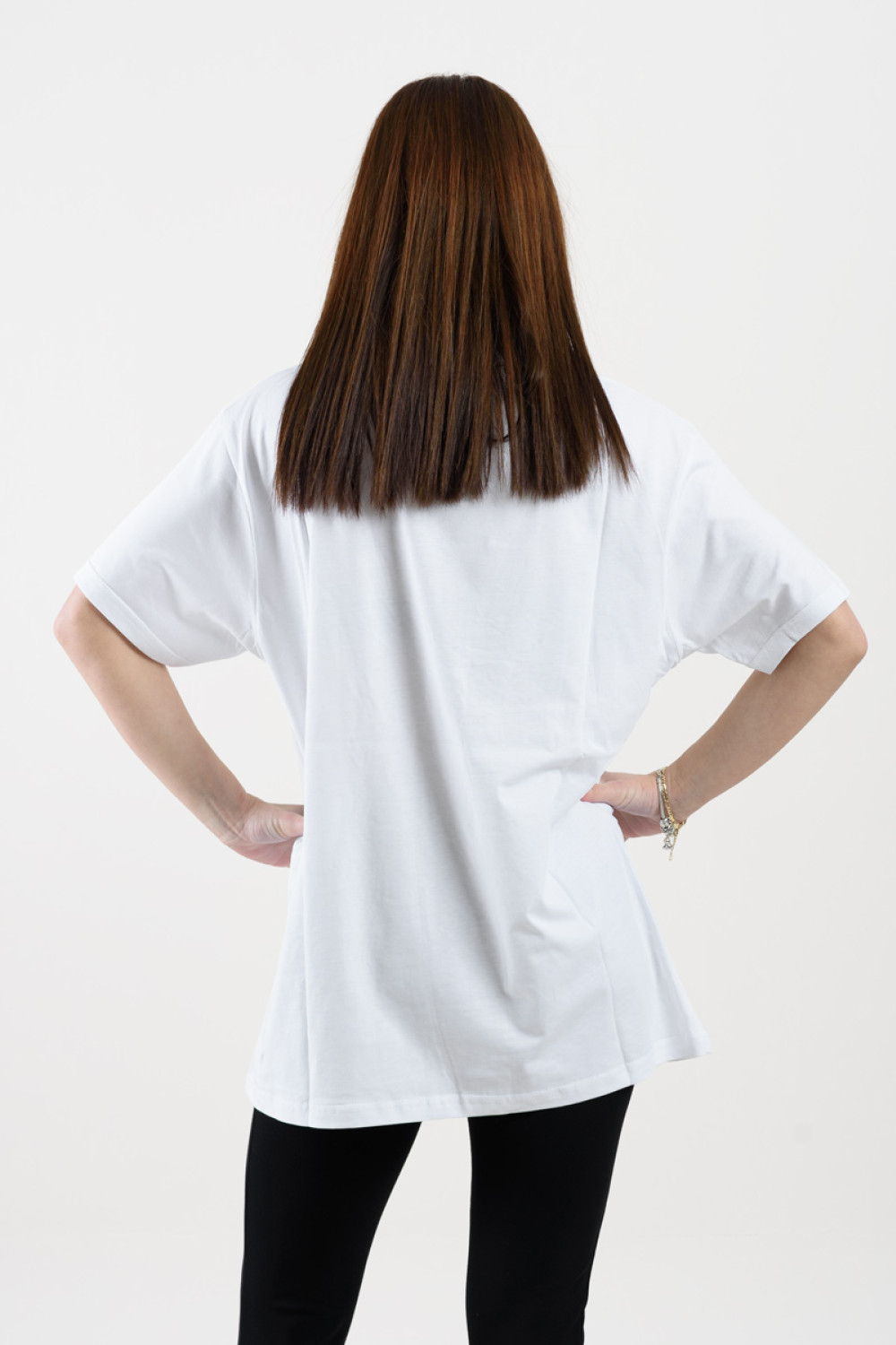 Short-sleeved blouse TRAX 47607 WHITE