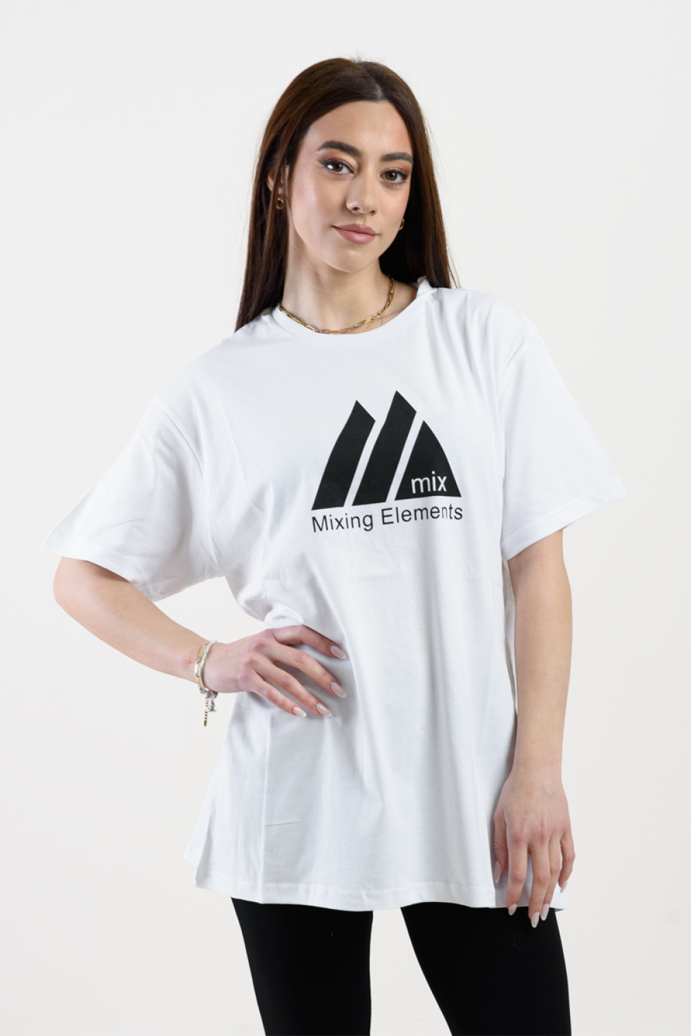 Short-sleeved blouse TRAX 47607 WHITE