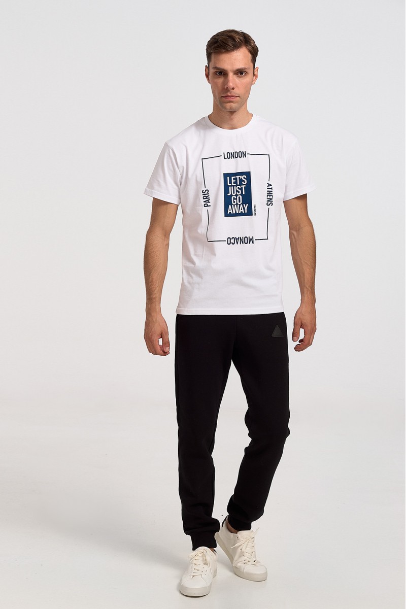 Men's T-shirt TRAX GO AWAY 43174 WHITE Men's T-shirt TRAX GO AWAY 43174 WHITE