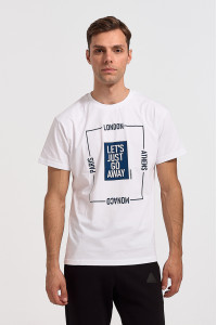 Men's T-shirt TRAX GO AWAY 43174 WHITE