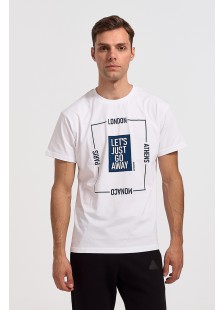 Men's T-shirt TRAX GO AWAY 43174 WHITE Men's T-shirt TRAX GO AWAY 43174 WHITE