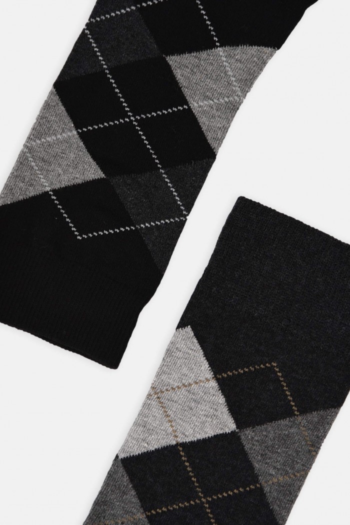 Cotton Socks Prestige Plaid 4 Pack