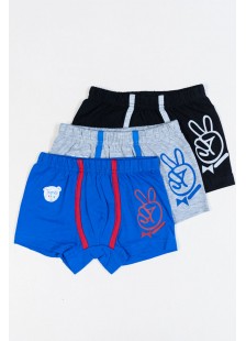 Kinderunterwäsche Boxershorts für Jungen TRENDY 3er Pack Y101
