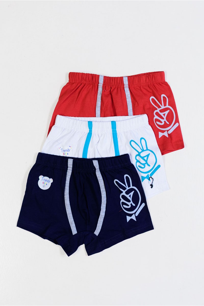 Kinderunterwäsche Boxershorts für Jungen TRENDY 3er Pack Y101