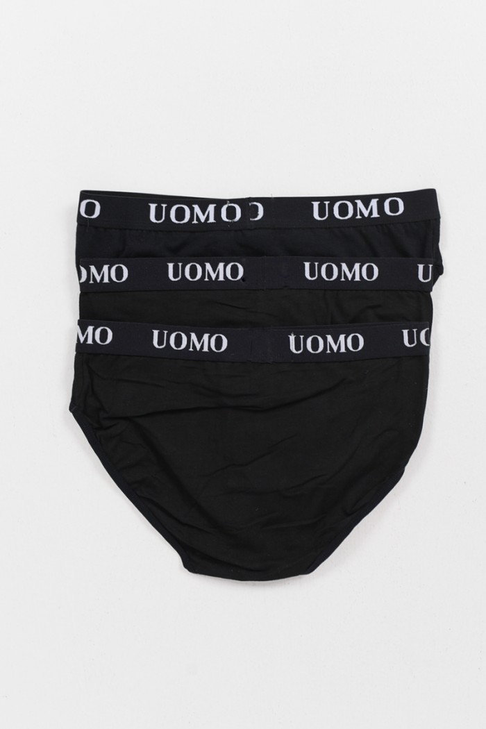 Men's briefs UOMO 3 PACK 1017 BLACK