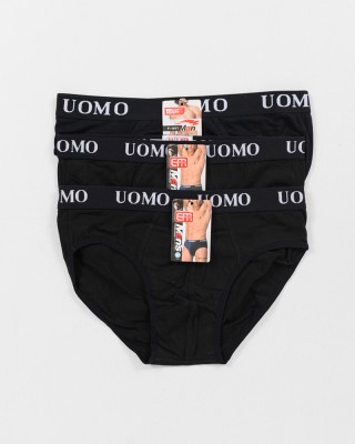 Men's briefs UOMO 3 PACK 1017 BLACK