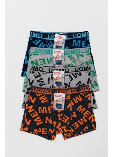 Teenager-Boxershorts UOMO Boy 4 Stück B614 Teenager-Boxershorts UOMO Boy 4 Stück B614