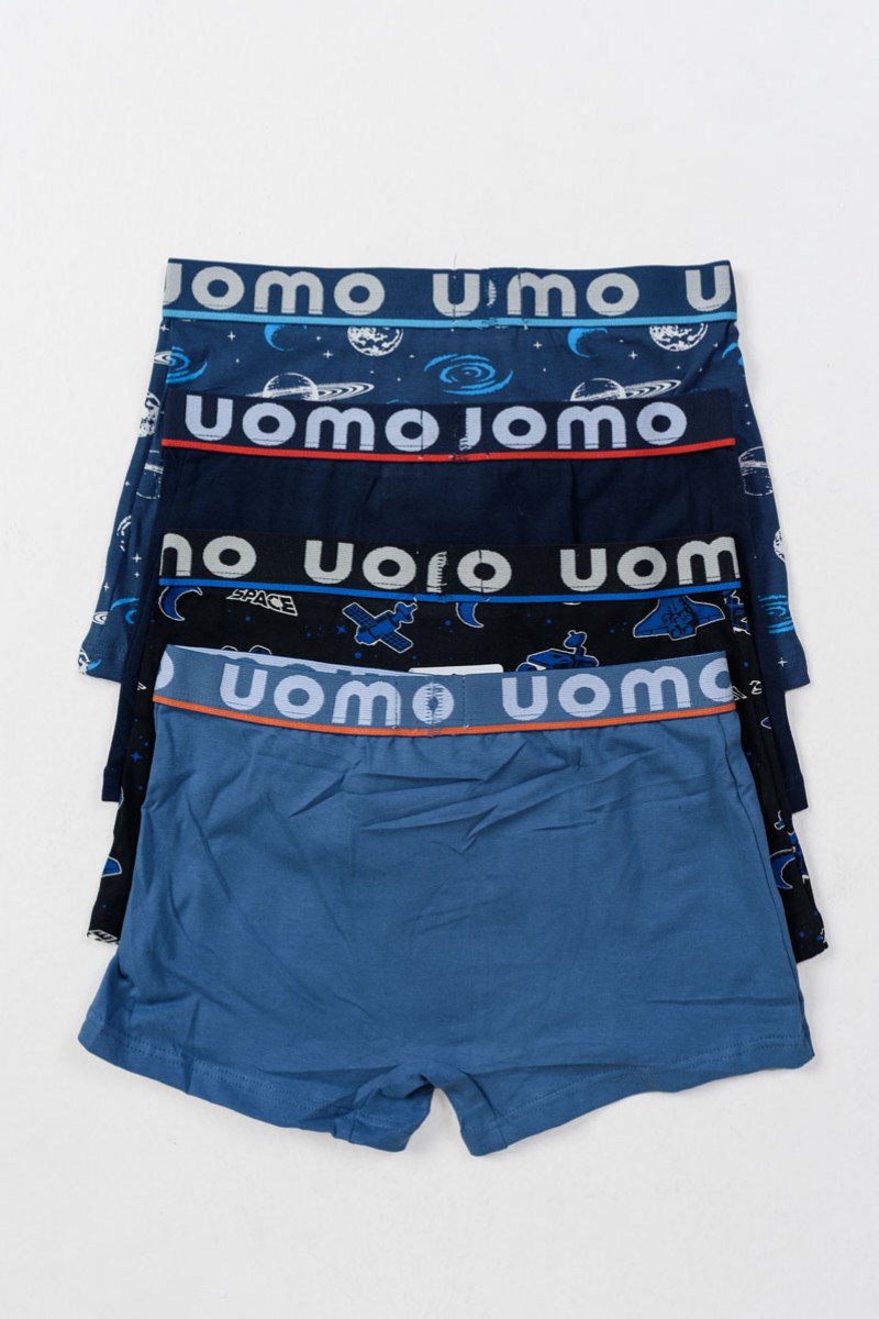 Teenager-Boxershorts UOMO Boy 4 Stück B629-3