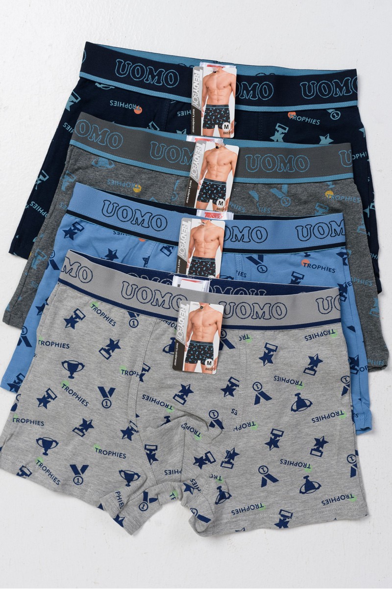 Men's underwear Boxer UOMO 4 PACK B653 Men's underwear Boxer UOMO 4 PACK B653