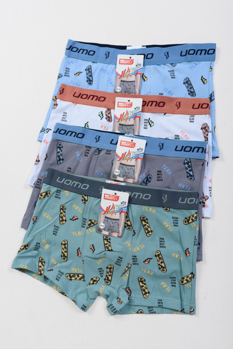 Kinder-Boxershorts UOMO 4er-Pack Combo B669