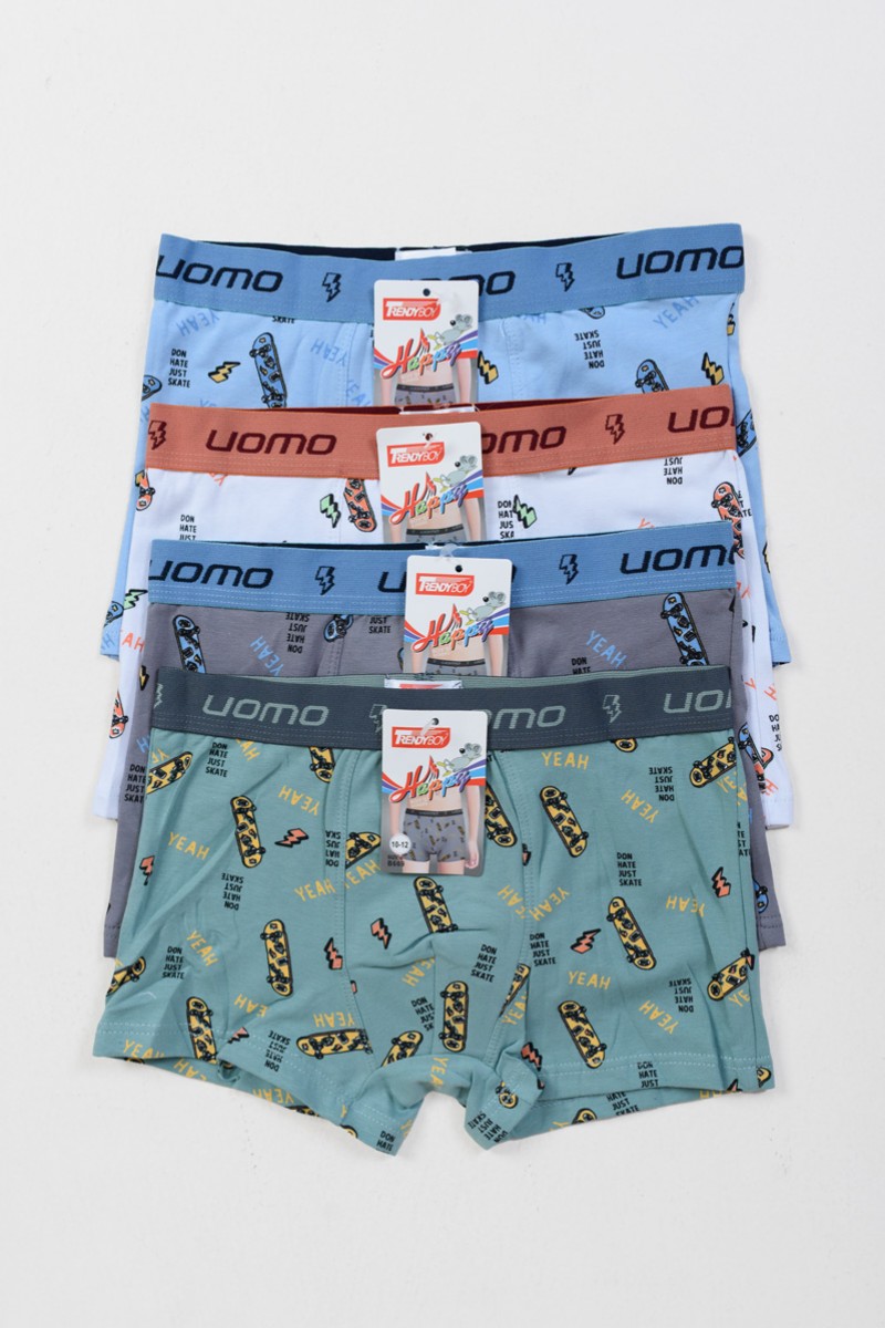 Kinder-Boxershorts UOMO 4er-Pack Combo B669