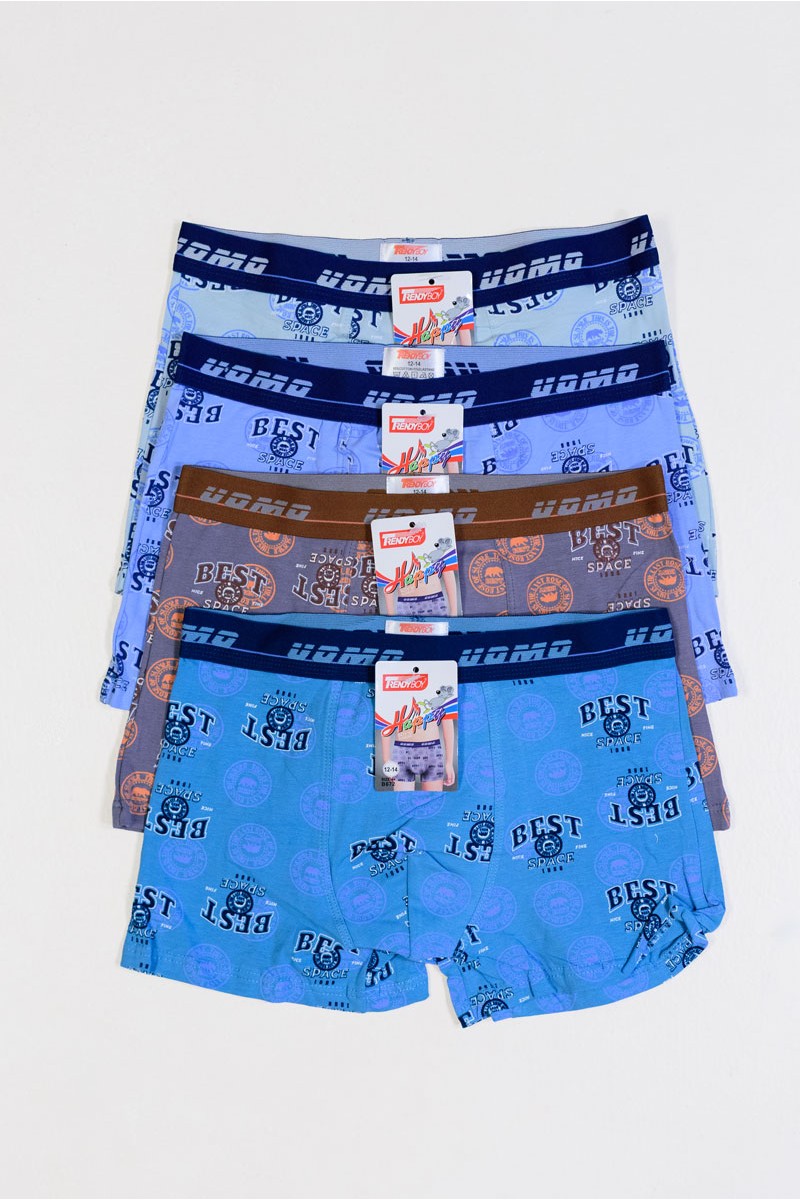 Teenager-Boxershorts UOMO Boy 4 Stück B672