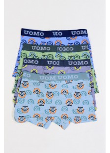 Teenager-Boxershorts UOMO Boy 4 Stück B677
