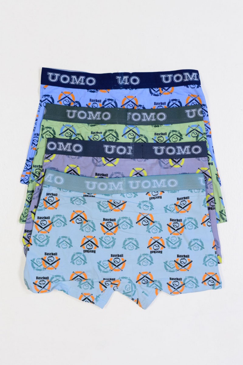 Teenager-Boxershorts UOMO Boy 4 Stück B677