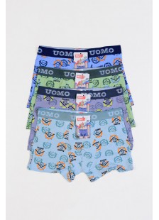 Teenager-Boxershorts UOMO Boy 4 Stück B677