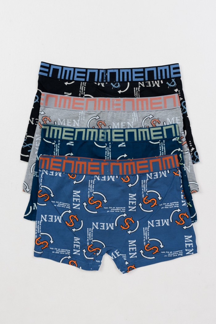 Teenager-Boxershorts UOMO Boy 4 Stück B688