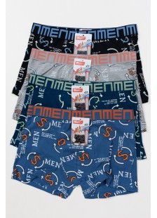 Teenager-Boxershorts UOMO Boy 4 Stück B688