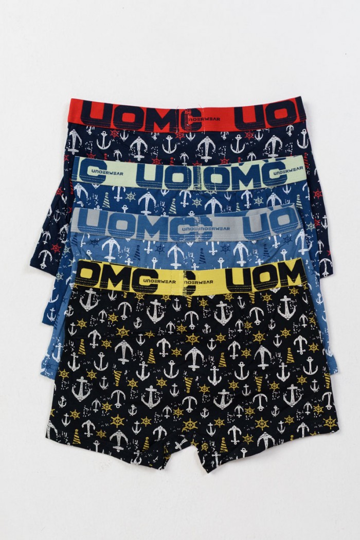 Teenager-Boxershorts UOMO Boy 4 Stück B694