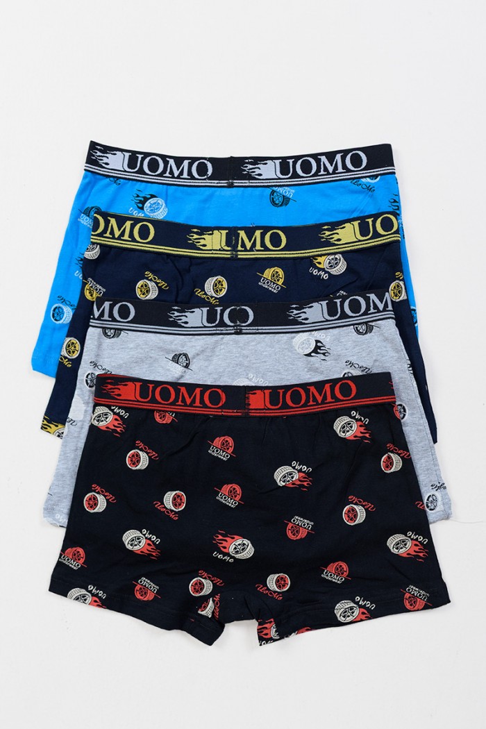 Kinder-Boxershorts UOMO 4er-Pack Combo F-G5041