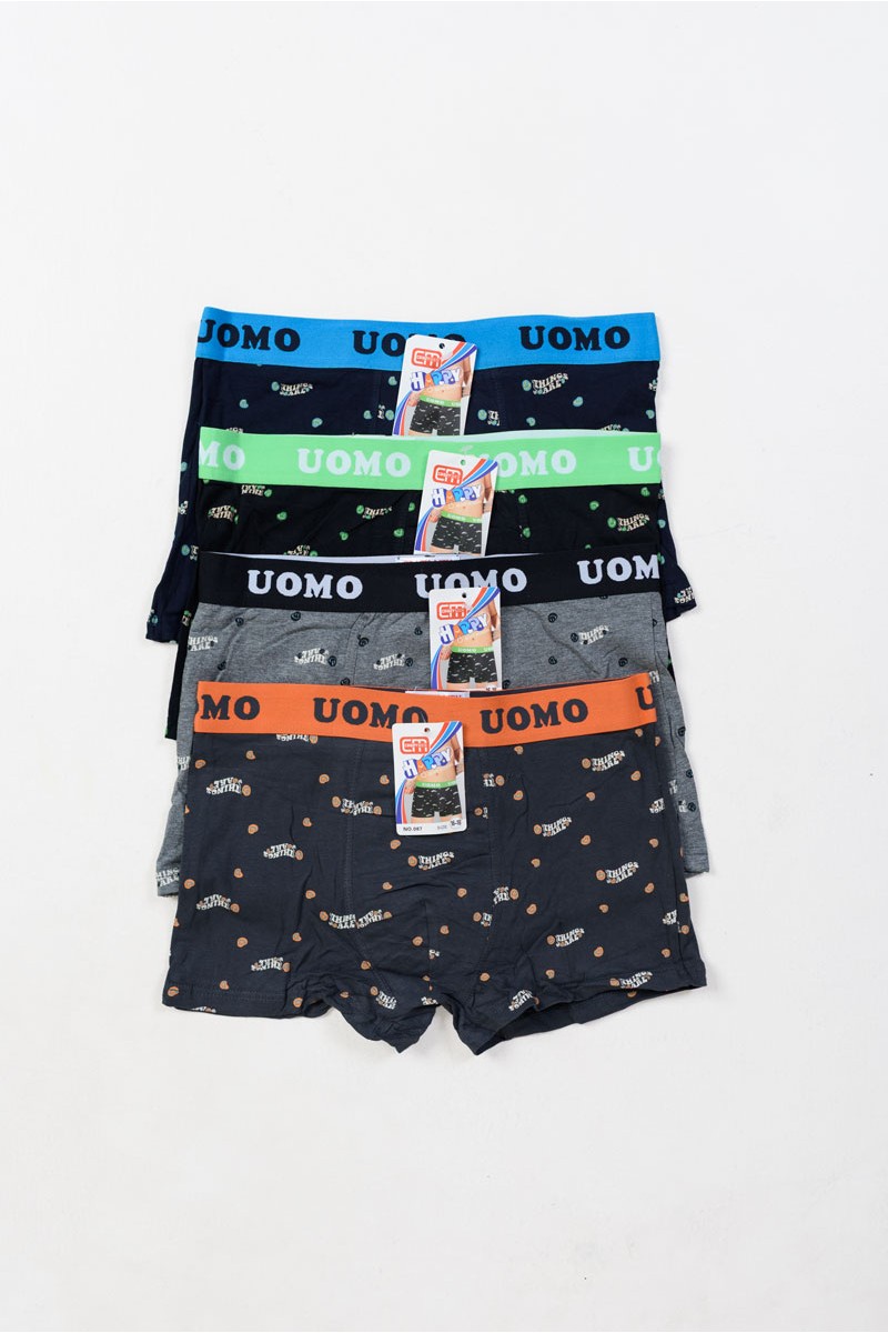 Teenage boxers UOMO Boy 4 Pieces 087 Teenage boxers UOMO Boy 4 Pieces 087