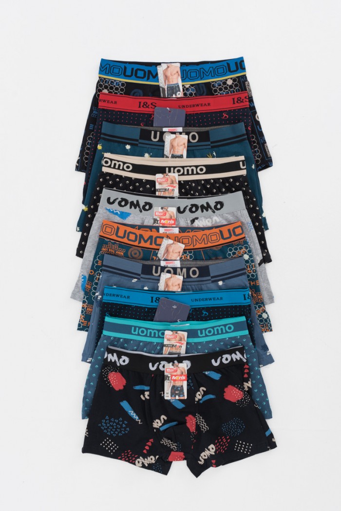 Mens Boxer Casual UOMO - Colors 10 Pack 101