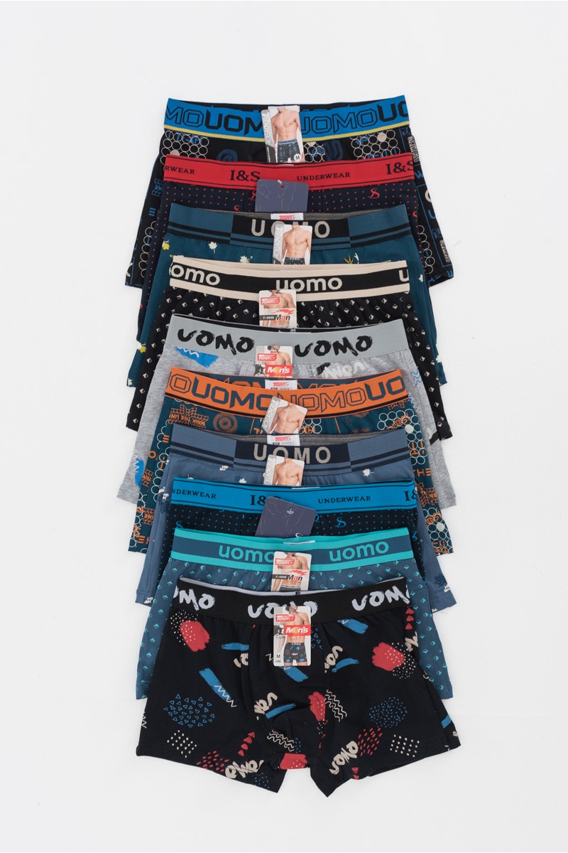Herren Boxer Casual UOMO - Farben 10er Pack 101