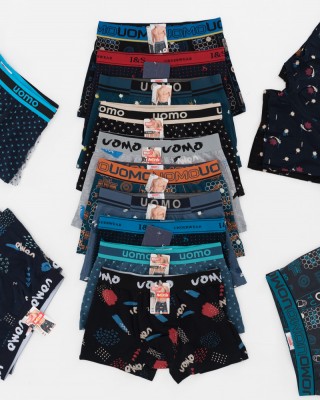 Herren Boxer Casual UOMO - Farben 10er Pack 101