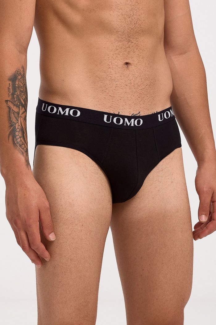 Mens briefs UOMO 3 PACK 1017 BLACK