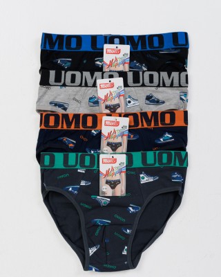 Teenager-Slips UOMO Boy 4 Stück XH016