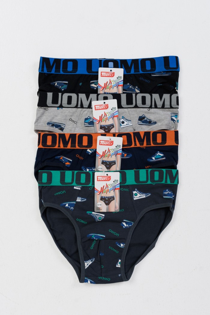 Teenager-Slips UOMO Boy 4 Stück XH016