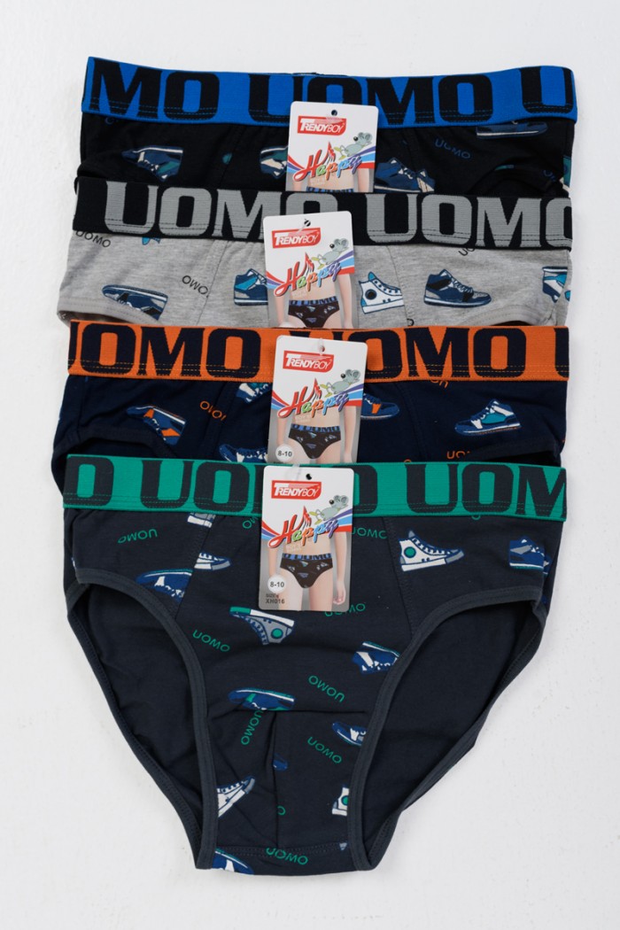 Teenager-Slips UOMO Boy 4 Stück XH016