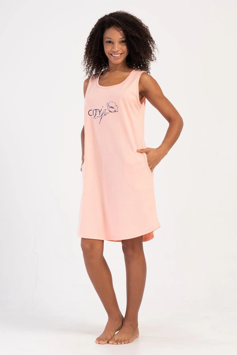Cotton nightgown VIENETTA 407064-B Cotton nightgown VIENETTA 407064-B