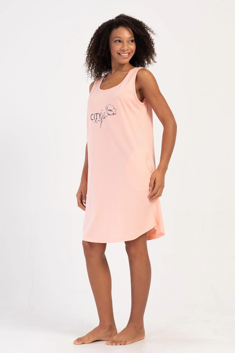 Cotton nightgown VIENETTA 407064-B Cotton nightgown VIENETTA 407064-B