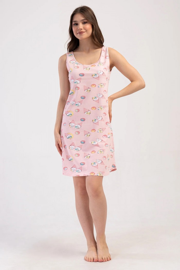 Cotton nightdress VIENETTA 408345-A