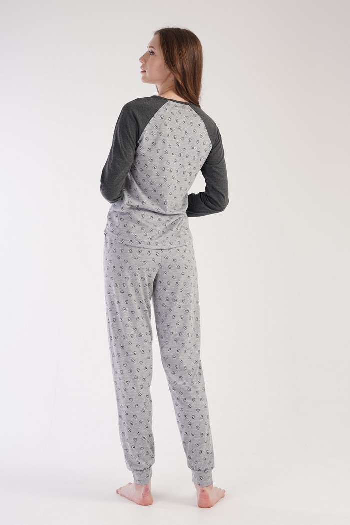 VIENETTA Bear long-sleeved pyjamas 304136
