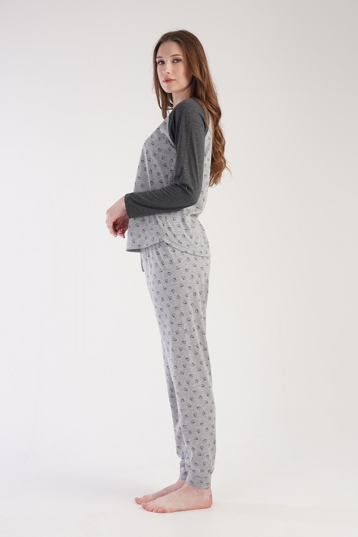 VIENETTA Bear long-sleeved pyjamas 304136