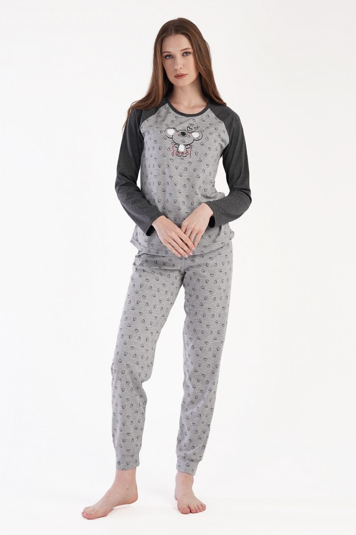 VIENETTA Bear long-sleeved pyjamas 304136