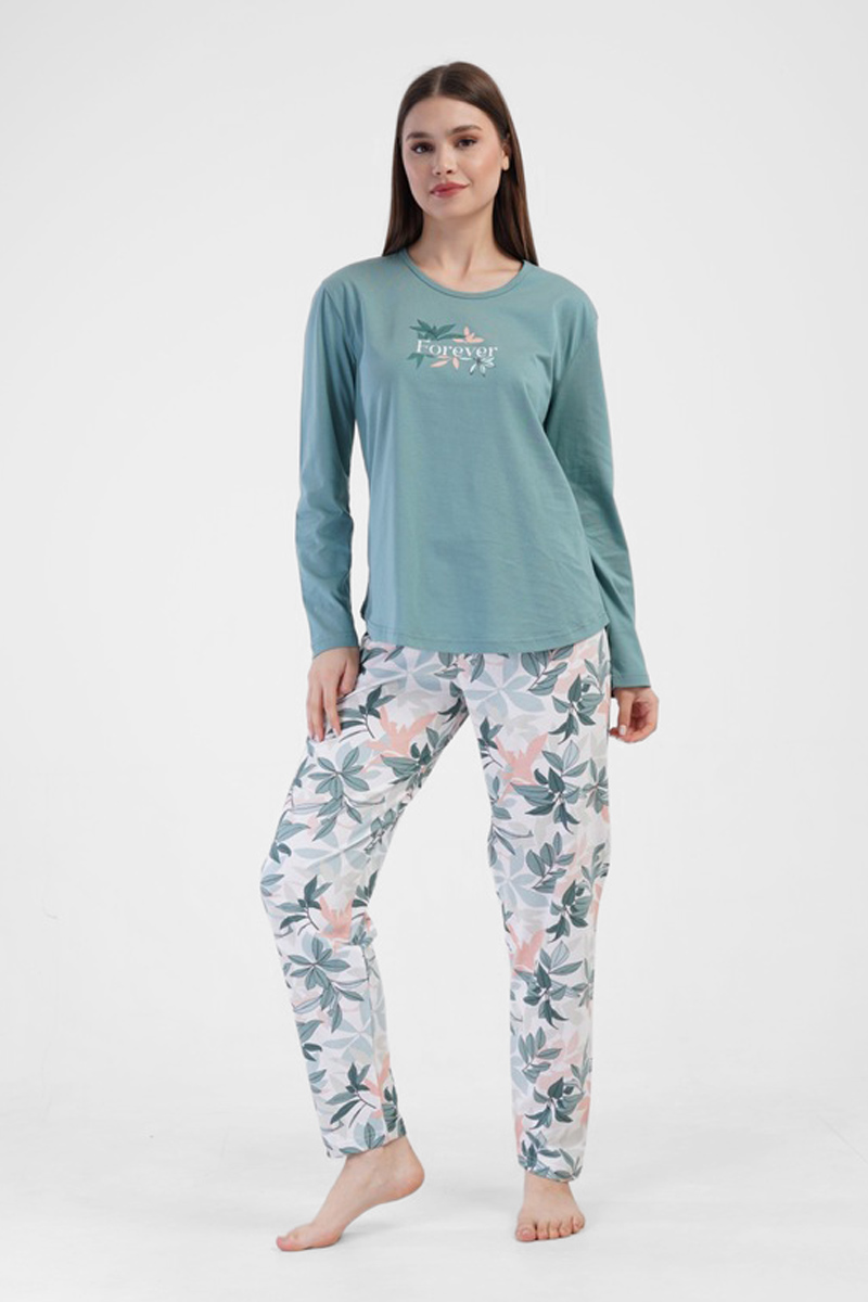 Long-sleeved pajamas VIENETTA PLUS SIZE 410012