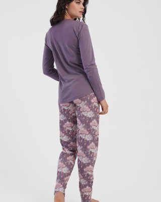 VIENETTA PLUS SIZE long-sleeved pajamas 503056