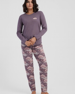 VIENETTA PLUS SIZE long-sleeved pajamas 503056
