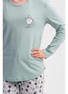 Women's long-sleeved pajamas VIENETTA 503144 Women's long-sleeved pajamas VIENETTA 503144