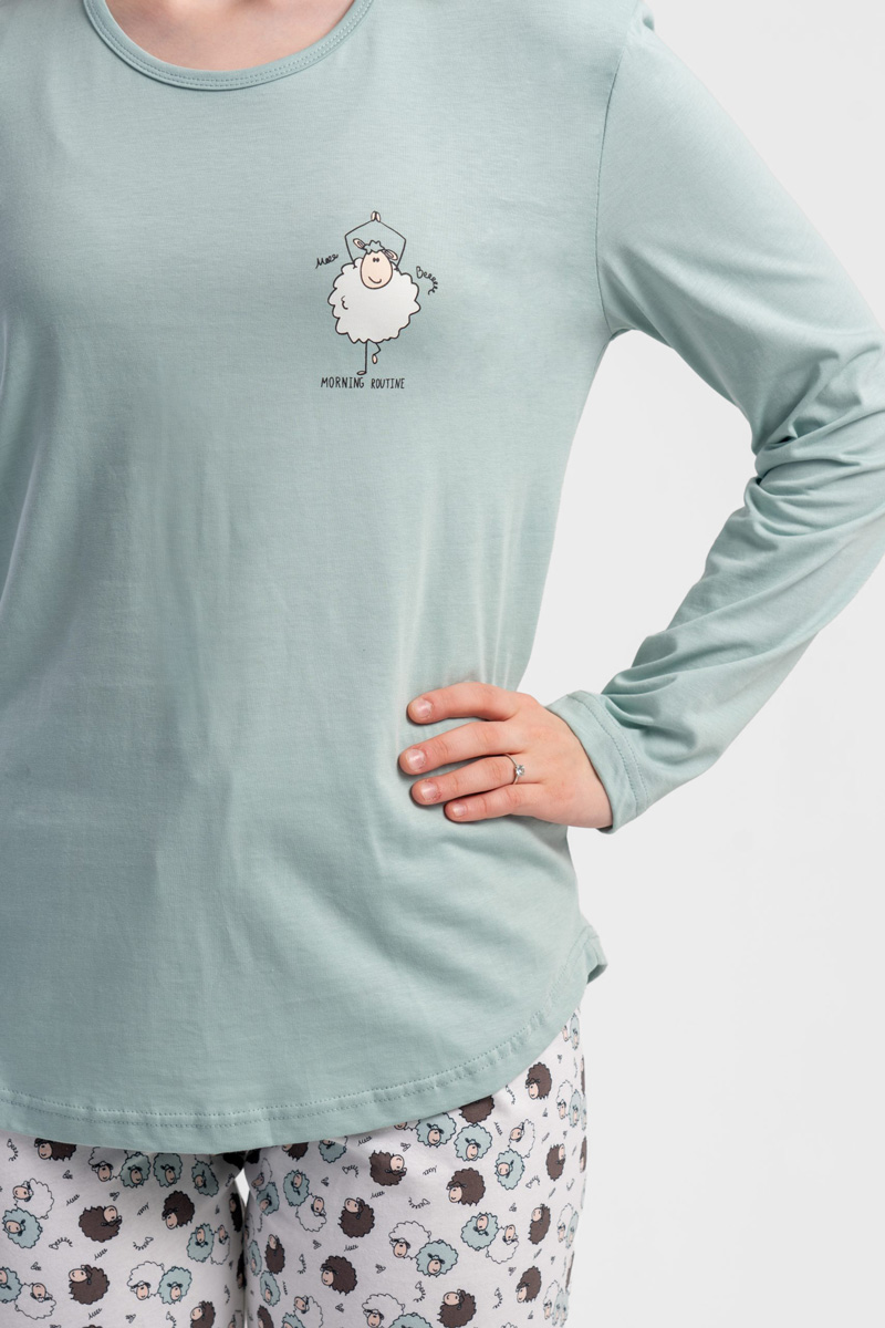 Women's long-sleeved pajamas VIENETTA 503144 Women's long-sleeved pajamas VIENETTA 503144