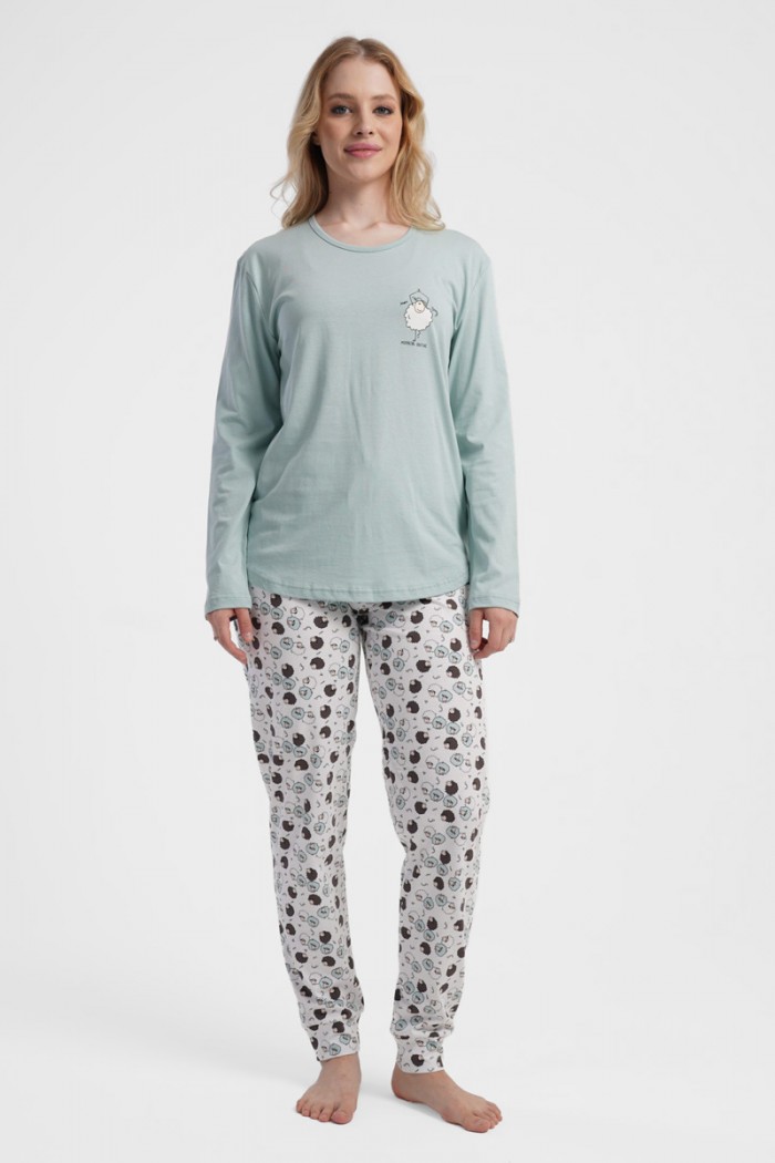 Women's long-sleeved pajamas VIENETTA 503144