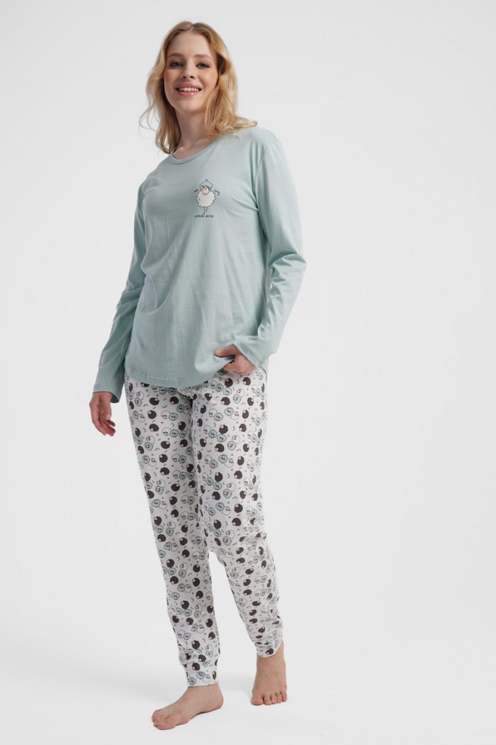 Women's long-sleeved pajamas VIENETTA 503144