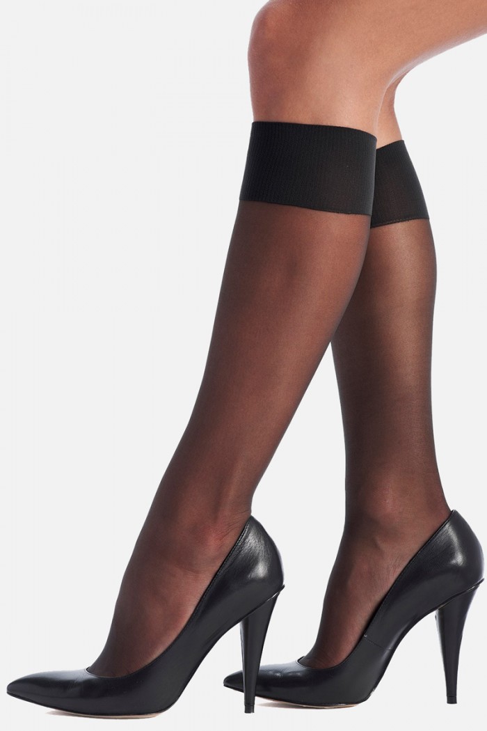 VIGNONI Lycra 20 DEN BLACK 2 PACK