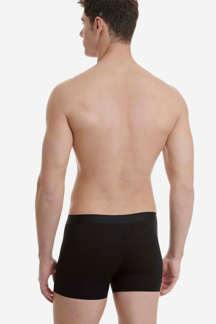 Herren Boxer WALK Nahtlos Bambus Schwarz W1771_02