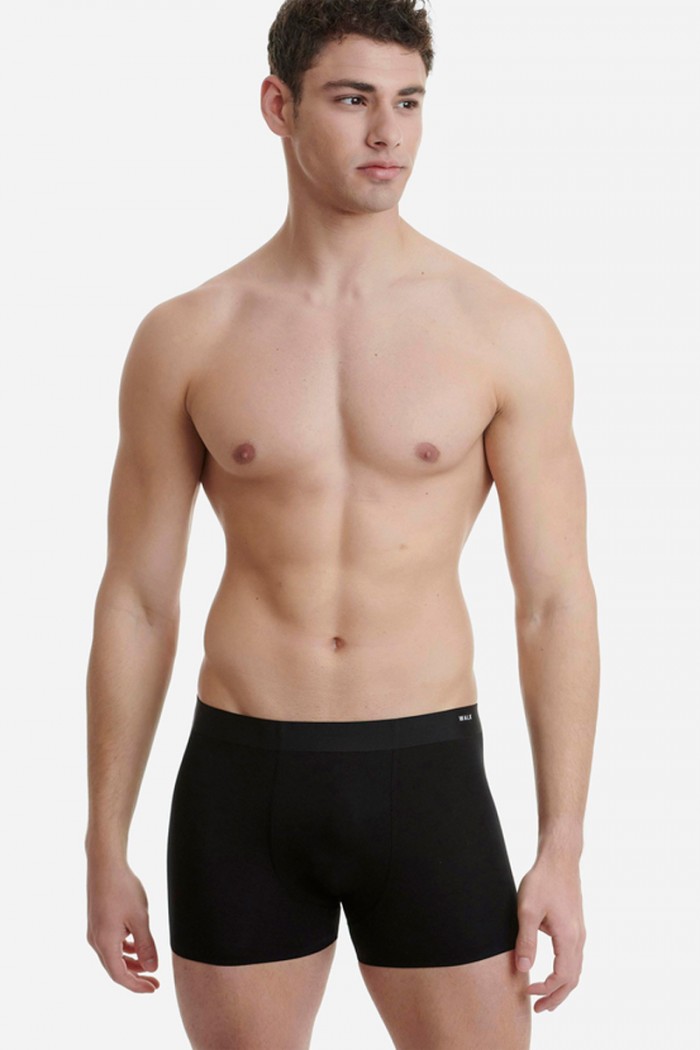 Herren Boxer WALK Nahtlos Bambus Schwarz W1771_02